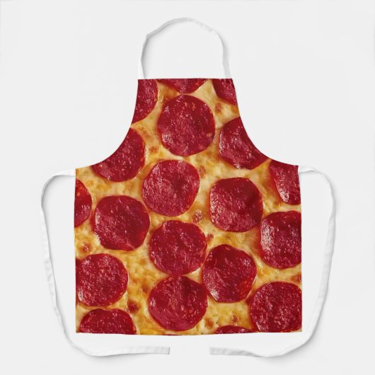 Pepperoni Pizza All-Over Print Schürze, Medium Schürze (Vorderseite)