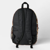 Pepperoni Pizza Bedruckter Rucksack (Rückseite)