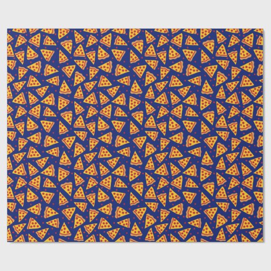 Pepperoni Pizza Birthday Party Geschenkpapier (Flach)