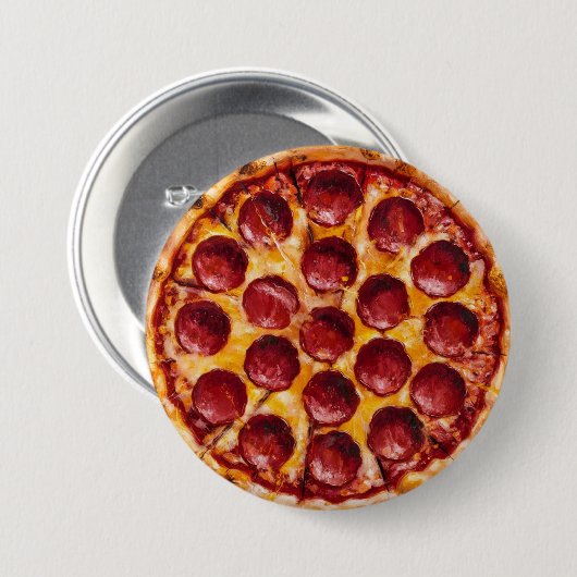 Pepperoni-Pizza Button (Vorne & Hinten)