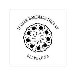 Pepperoni Pizza Custom Text Permastempel