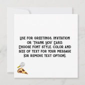 Pepperoni Pizza Day Einladung (Rückseite)