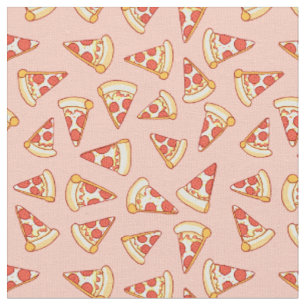 Pepperoni-Pizza, die Muster-Baumwollgewebe Stoff