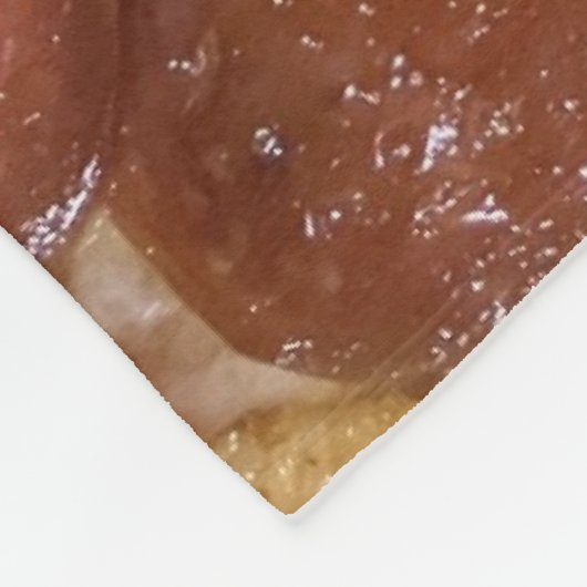 Pepperoni Pizza Fleecedecke (Ecke)
