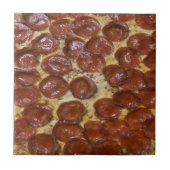 Pepperoni Pizza Fliese (Vorderseite)