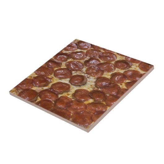 Pepperoni Pizza Fliese (Seite)