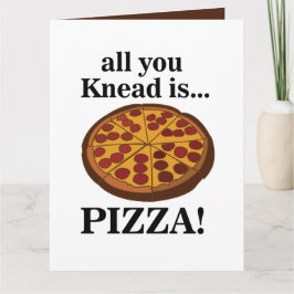 Pepperoni Pizza Food Funny Karte