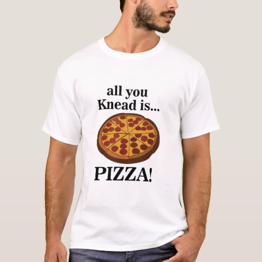 Pepperoni Pizza Food Funny T-Shirt (Vorderseite)