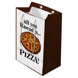 Pepperoni Pizza Food Party Mittlere Geschenktüte