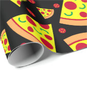 Pepperoni Pizza Gemustert Pizza Geburtstag Geschenkpapier (Rolleneckpunkt)