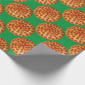 Pepperoni Pizza Geschenkpapier (Ecke)