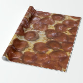 Pepperoni Pizza Geschenkpapier (Ungerollt)