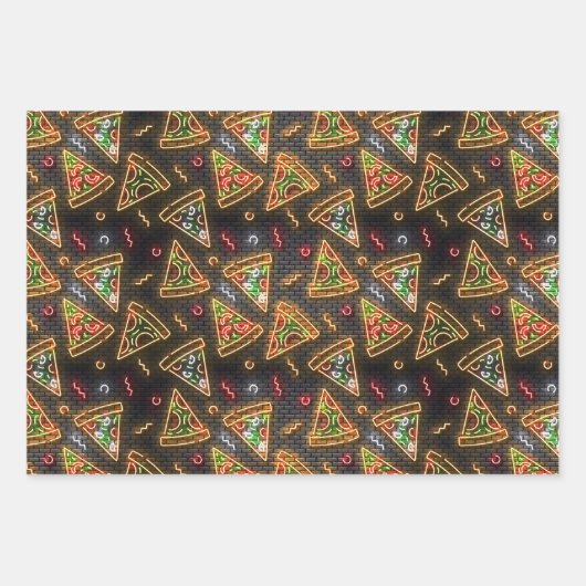 Pepperoni Pizza Geschenkpapier Set (Vorderseite)