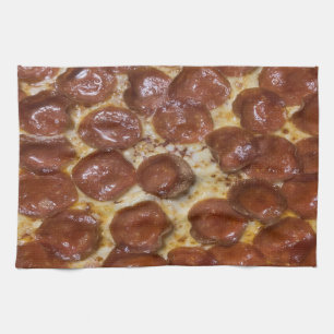 Pepperoni Pizza Geschirrtuch