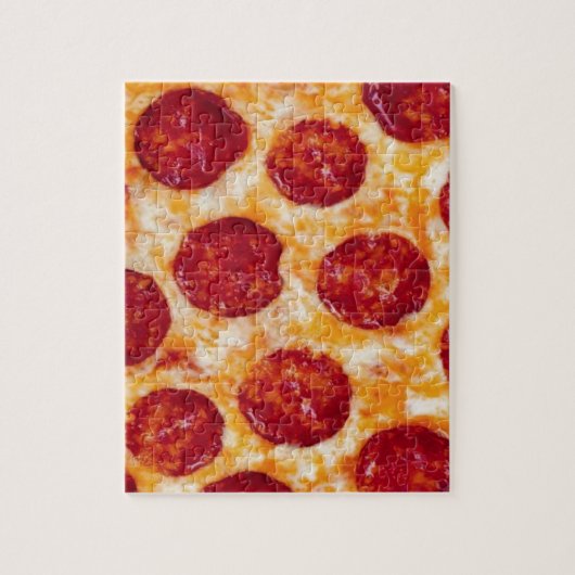 Pepperoni Pizza Hot und Yummy! Puzzle (Vertikal)