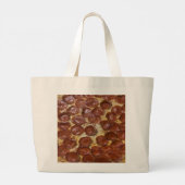 Pepperoni Pizza Jumbo Stoffbeutel (Rückseite)