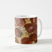 Pepperoni Pizza Kaffeetasse (VorderseiteRechts)