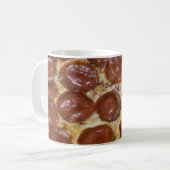 Pepperoni Pizza Kaffeetasse (Vorderseite Links)