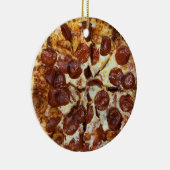 Pepperoni Pizza Keramik Ornament (Rechts)