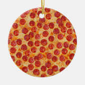 Pepperoni Pizza Keramik Ornament (Vorne)