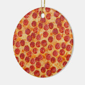 Pepperoni Pizza Keramik Ornament (Links)