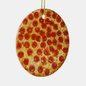 Pepperoni Pizza Keramik Ornament (Rechts)