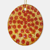 Pepperoni Pizza Keramik Ornament (Links)