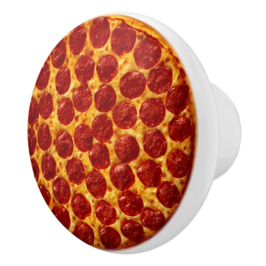 Pepperoni Pizza Keramikknauf (Rechts)