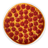 Pepperoni Pizza Keramikknauf (Vorderseite)