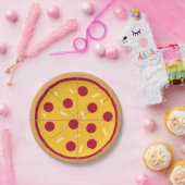 Pepperoni-Pizza-Kindergeburtstag Pappteller (Party)