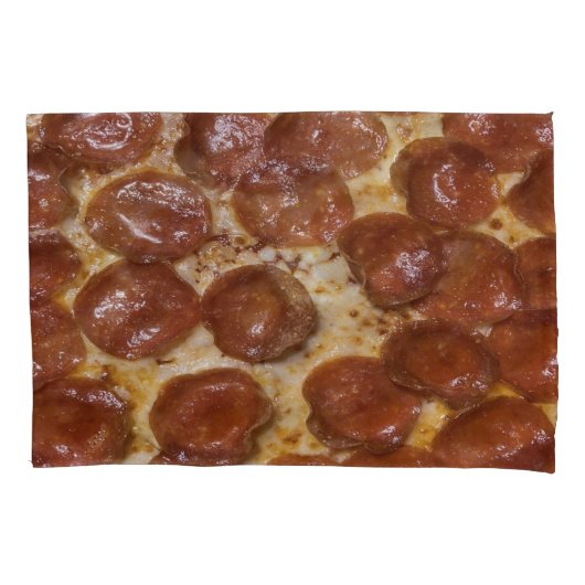 Pepperoni Pizza Kissenbezug (Vorderseite)