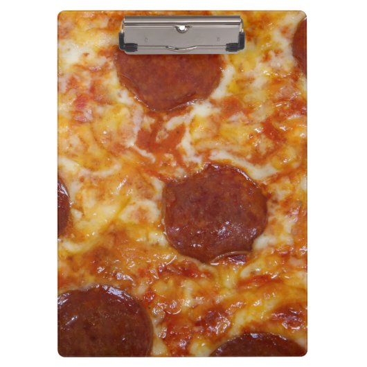 Pepperoni-Pizza Klemmbrett (Vorderseite)