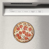 Pepperoni Pizza Kühlschrank Magnet (In Situ (Geschirrspüler))