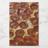 Pepperoni Pizza Lebensmitteletikett (Einzelnes Label)