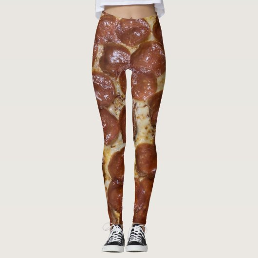Pepperoni Pizza Leggings (Vorderseite)