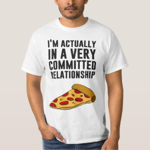 Pepperoni Pizza Liebe - Eine ernsthafte Beziehung T-Shirt