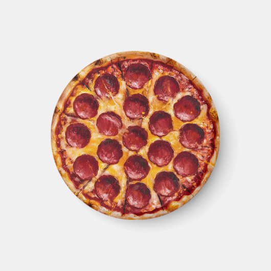 Pepperoni-Pizza Magnet (Vorne)