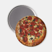 Pepperoni Pizza Magnet (Vorderseite/Rückseite)