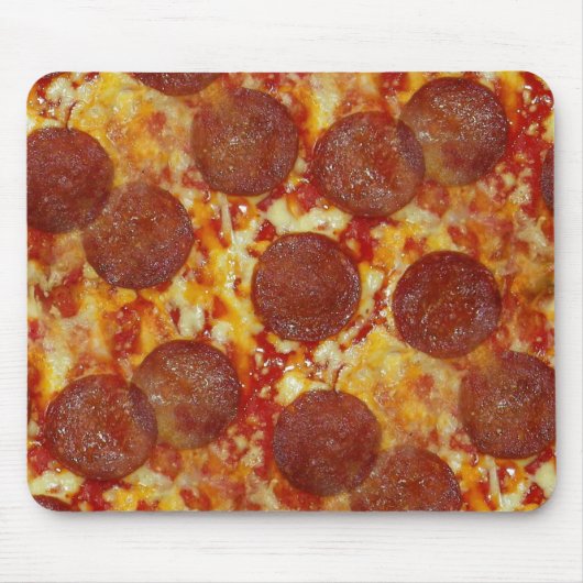 Pepperoni-Pizza Mousepad (Vorne)
