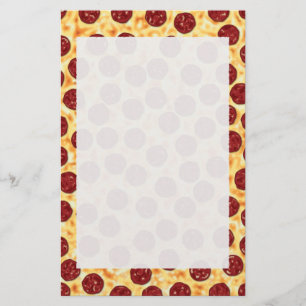 Pepperoni-Pizza-Muster Briefpapier