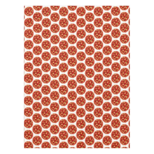 Pepperoni Pizza Muster Dinner Party Tischdecke (Vorderseite)