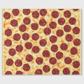 Pepperoni-Pizza-Muster Geschenkpapier (Flach)