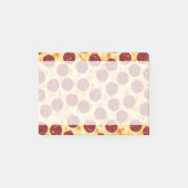 Pepperoni-Pizza-Muster Post-it Klebezettel (Vorderseite)