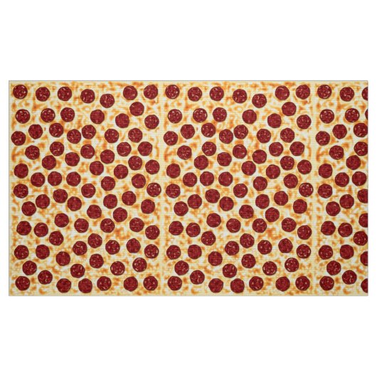 Pepperoni-Pizza-Muster Stoff (Fat Quarter (45,7 x 55,9 cm))