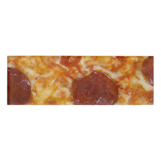 Pepperoni-Pizza Namenschild