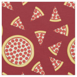 Pepperoni Pizza Niedlich Food Kids Stoff