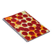 Pepperoni Pizza Notebook Notizblock (Rechte Seite)