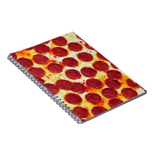 Pepperoni Pizza Notebook Notizblock (Rechte Seite)