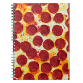 Pepperoni Pizza Notebook Notizblock (Vorderseite)