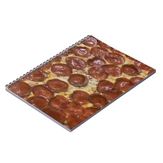 Pepperoni Pizza Notizblock (Linke Seite)